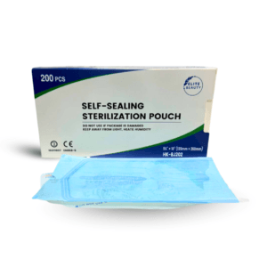 200-Piece Self Sealing Sterilization Pouch White/Blue 135mmx260mm Large